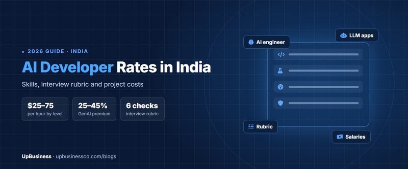 AI Developer Rates in India: Skills, Interview Rubric and Project Costs (2026)