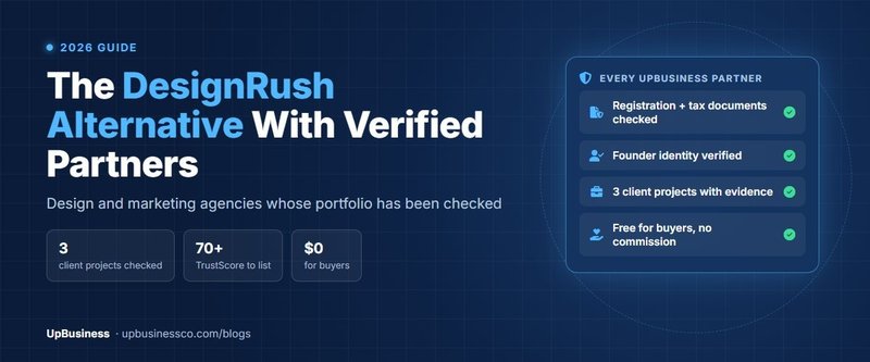 DesignRush Alternative: Hire Verified Design and Marketing Agencies on UpBusiness (2026)