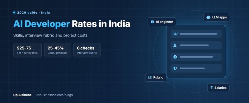 AI Developer Rates in India: Skills, Interview Rubric and Project Costs (2026)