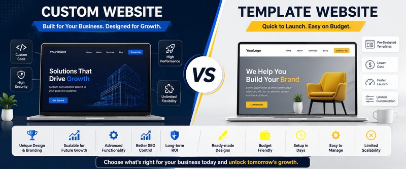 Custom Website vs Template Website India 2026