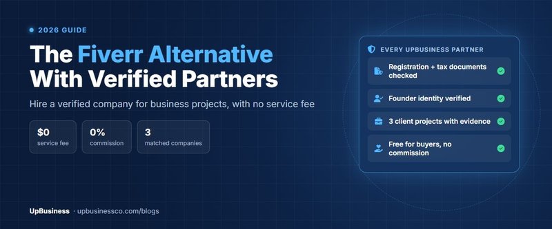 Fiverr Alternative for Business Projects: Hire Verified Companies on UpBusiness (2026)