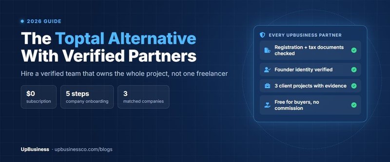 Toptal Alternative: Hire a Verified Team, Not Just a Vetted Freelancer (2026)