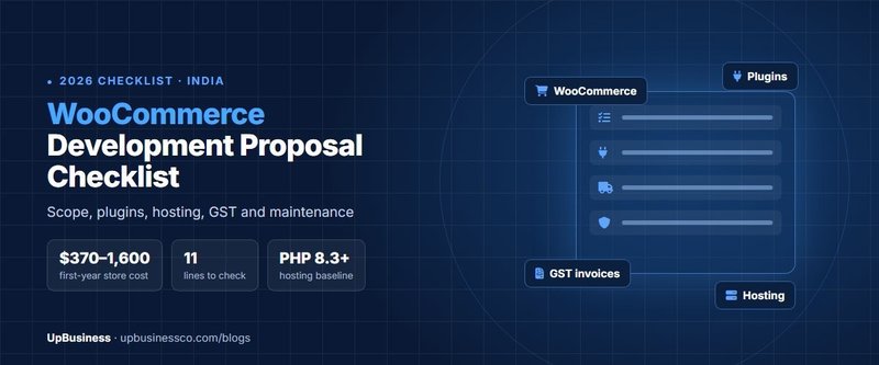 WooCommerce Development Proposal Checklist: Scope, Plugins and Maintenance (2026)