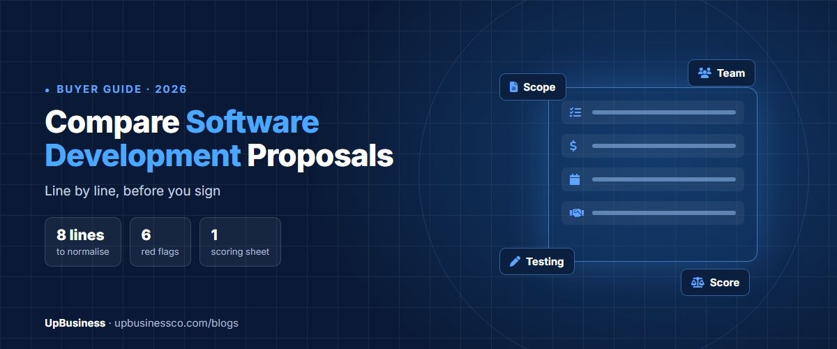How to Compare Software Development Proposals Line by Line (2026)