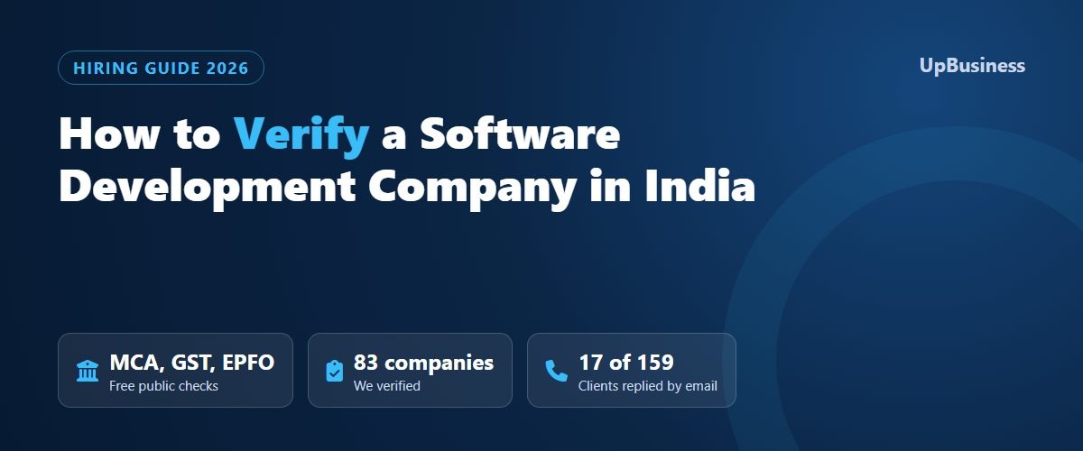 How to verify a software development company in India: MCA status, GST filing, EPFO payroll and client reference checks